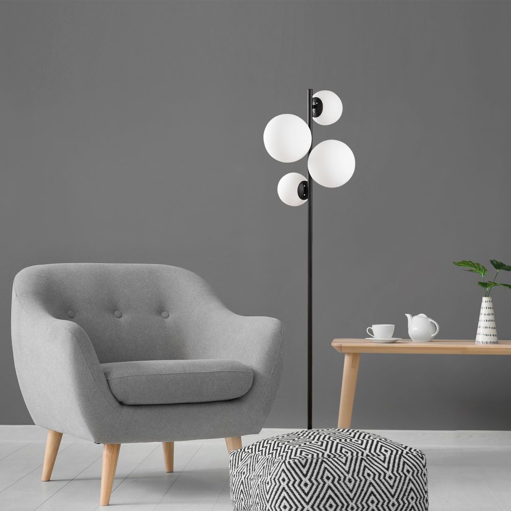 Fazli - 10521 Crna i Bijela Podna Lampa slika 3