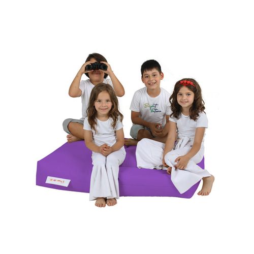 Atelier Del Sofa Vreća za sjedenje, Kids Double Seat Pouf - Purple slika 6