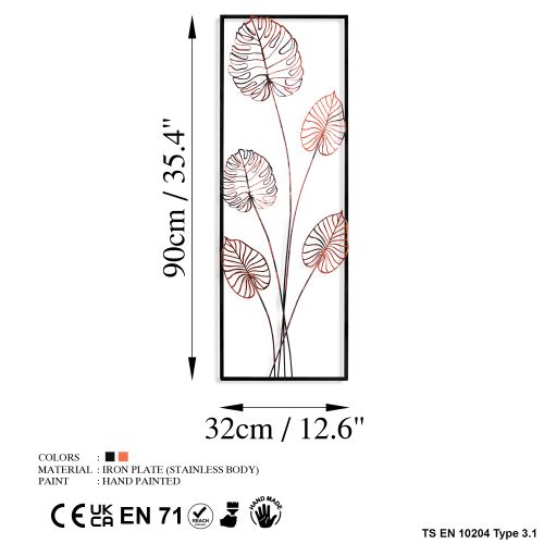 Wallity Metalna zidna dekoracija Strawberry 2 slika 7