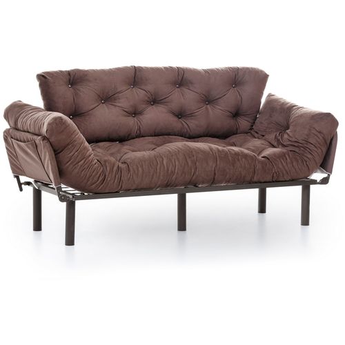 Atelier Del Sofa Trosjed na razvlačenje, Smeđa, Nitta Triple - Brown slika 4