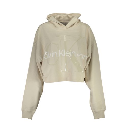 CALVIN KLEIN SWEATSHIRT WITHOUT ZIP WOMAN BEIGE slika 1