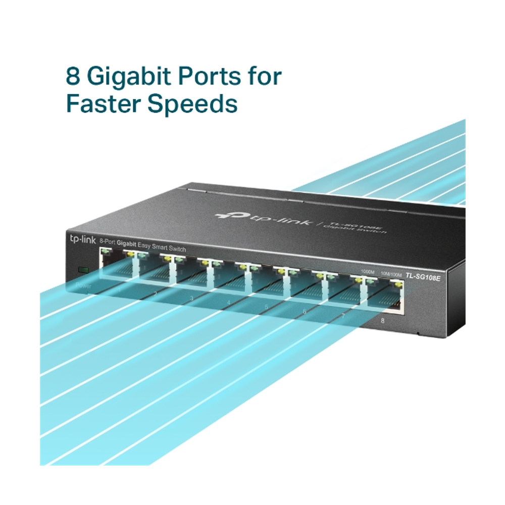 TP-Link TL-SG108E 8-portni gigabitni Easy Smart switch slika 3