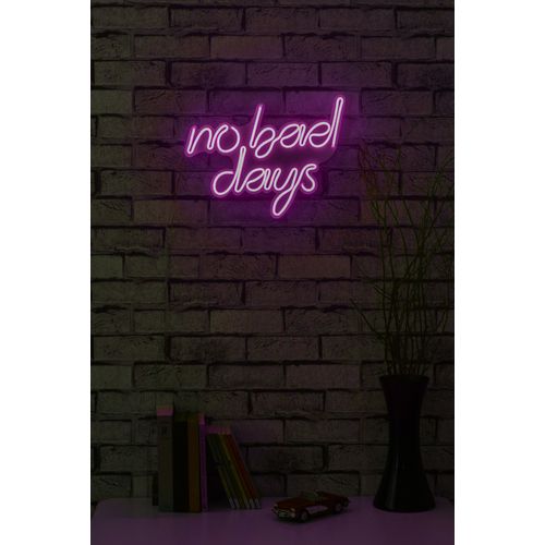 Wallity Ukrasna plastična LED rasvjeta, No Bad Days - Pink slika 2