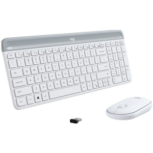 Tipkovnica i miš Logitech MK470 Slim Wireless Combo, OFFWHITE, 920-009205