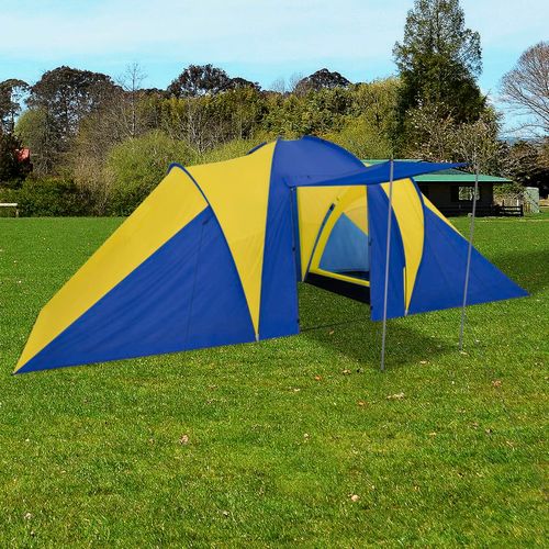 Šator za kampiranje za 6 osoba tamna plava/žuta slika 50