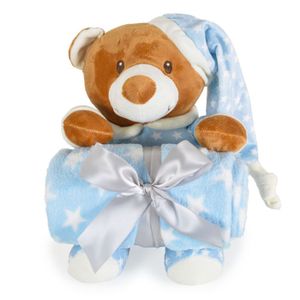 Cangaroo Poklon set Addie, Blue - Dekica sa plišanom igračkom Medo