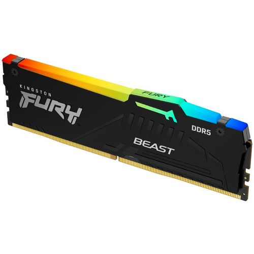 KINGSTON DIMM DDR5 32GB 5600MT/s KF556C40BWA-32 FURY Beast RGB White XMP slika 2