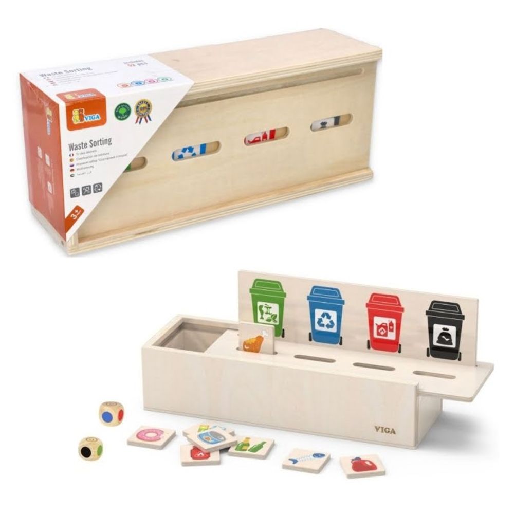 Viga Waste Sorting - Drvena igra sortiranja slika 1