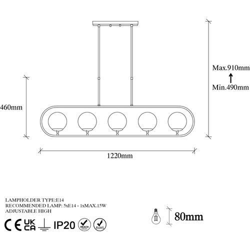 Opviq Luster, 942FLG1139 slika 7