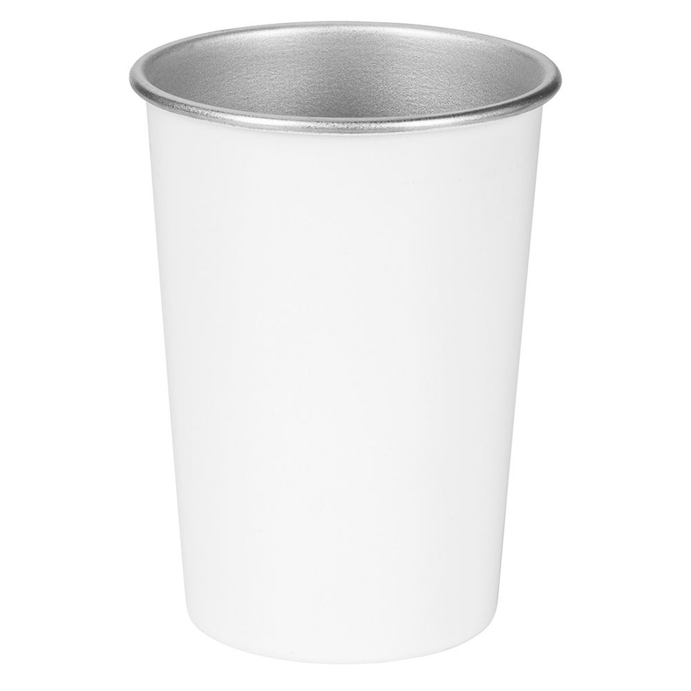 RADLER,metalna čaša,bijela slika 1