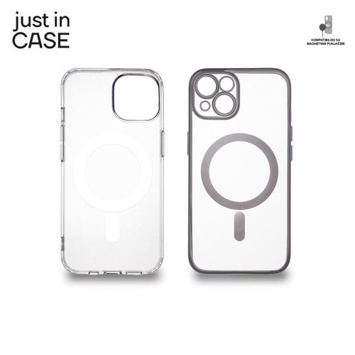 2u1 Extra case MAG MIX paket SREBRNI za iPhone 14 slika 1