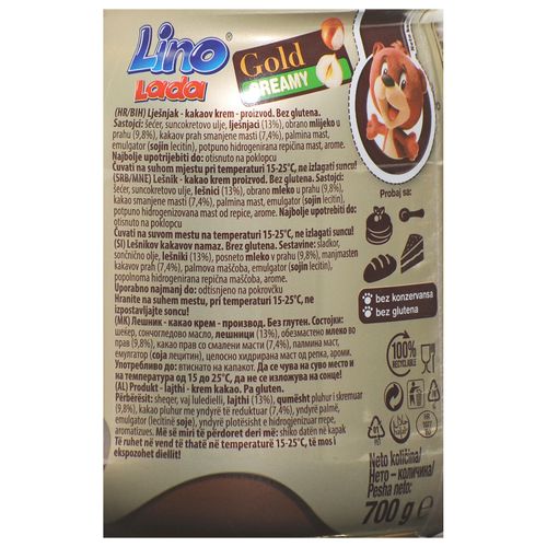 Lino Lada Gold Creamy namaz bez glutena 700 g slika 2