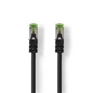 Kabel NEDIS CCGL85420BK10, Patch, CAT7 S/FTP, crni, 1m