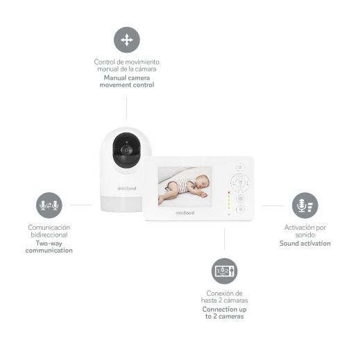 Miniland babymonitor 3.5" easy slika 2