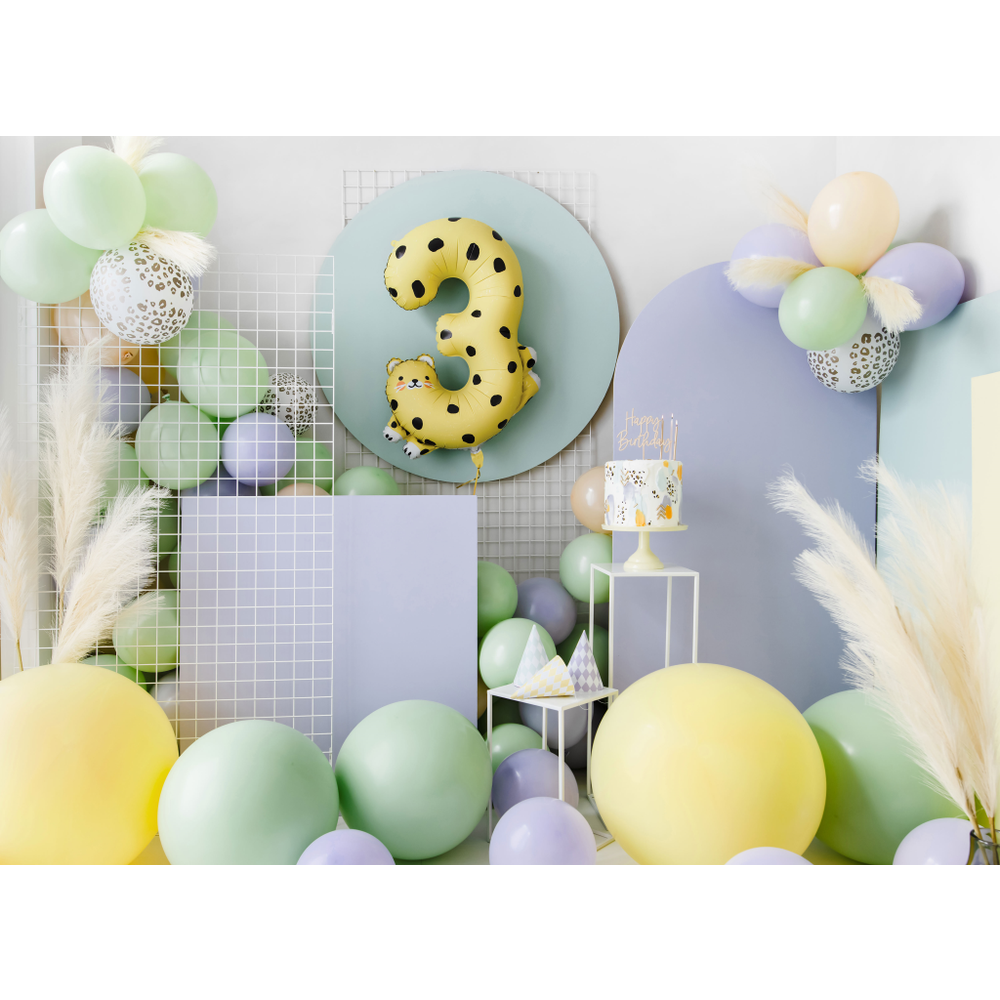 Kpt57-100 Dekoracija Za Tortu Happy Birthday 6cm slika 4