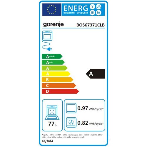 Gorenje ugradbena pećnica BOS67371CLB slika 3