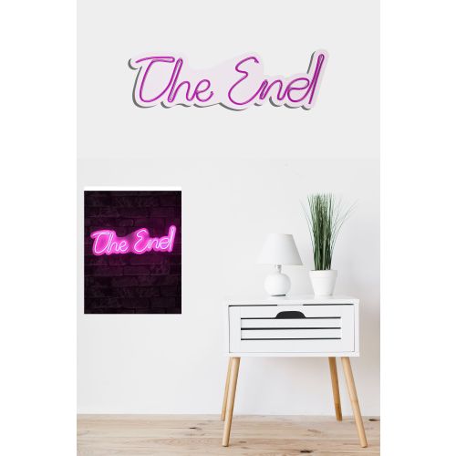 Wallity Ukrasna plastična LED rasvjeta, The End - Pink slika 10