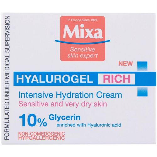 Mixa Hyalurogel Rich njega za intenzivnu hidrataciju osjetljive i suhe kože 50 ml slika 2