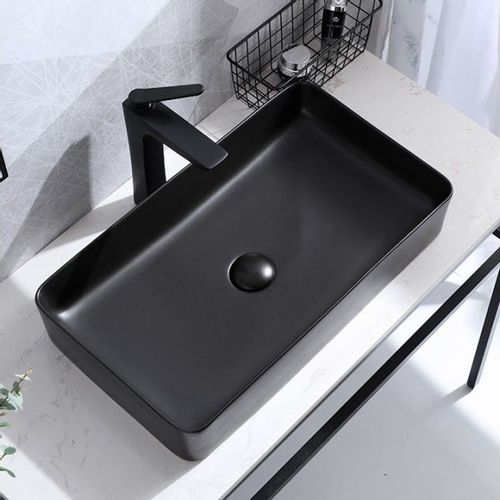 REA Umivaonik Countertop Denis Black MAT slika 2