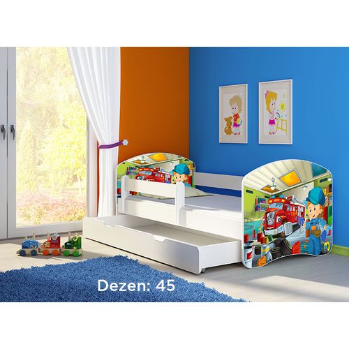 Deciji krevet ACMA II 160x80 F + dusek 6 cm WHITE45 slika 1