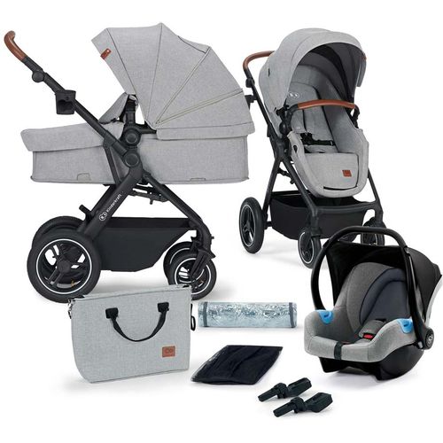 Kinderkraft dječja kolica B-TOUR 3u1, light gray CZM slika 1