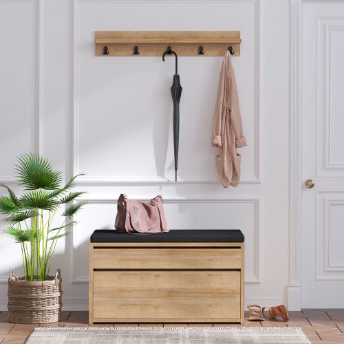 Hanah Home Boby Oak Black Predsoblje slika 1