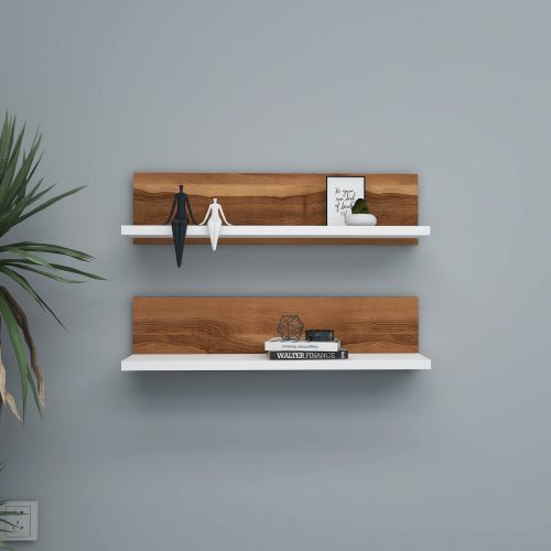 Shelf - Walnut, White Walnut
White Wall Shelf slika 3