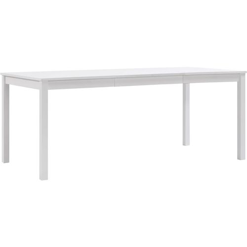 Blagavaonski stol bijeli 180 x 90 x 73 cm od borovine slika 1