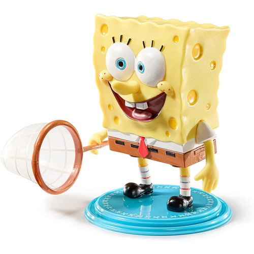 NOBLE COLLECTION - NICKELODEON - BENDYFIGS - SPUŽVA BOB SKOCKANI slika 4