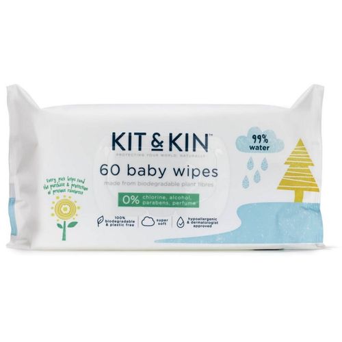 Kit & Kin Baby Vlažne Maramice 60 Kom slika 1