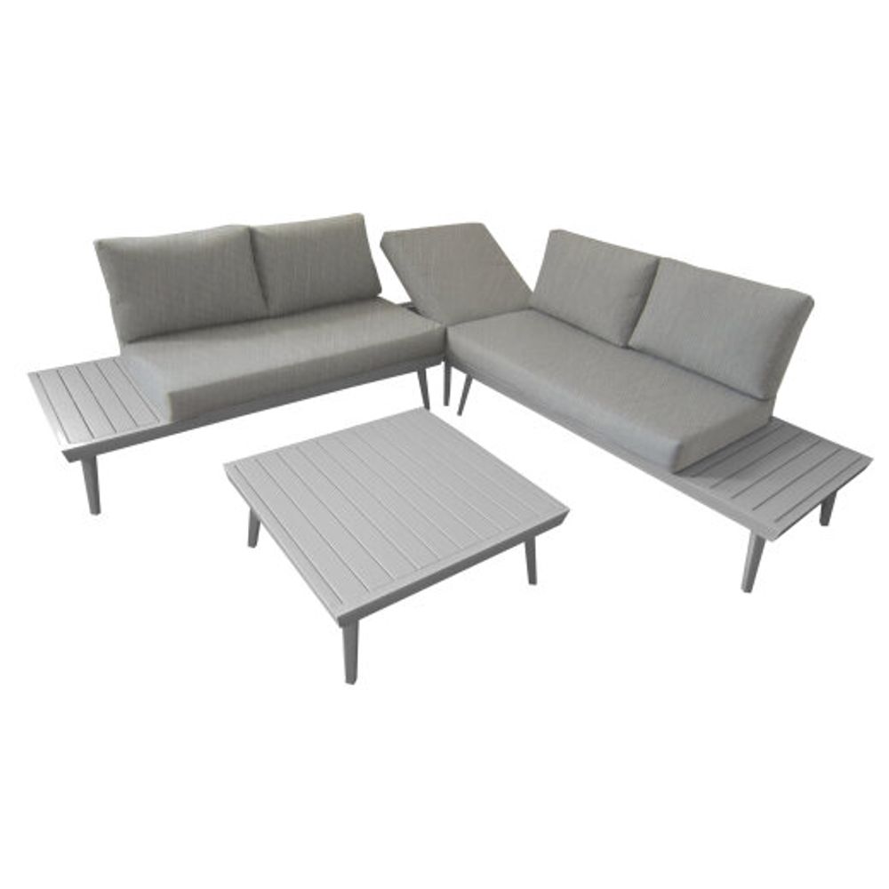 BRISATI Vrtna ugaona lounge garnitura siva CAPRI slika 5