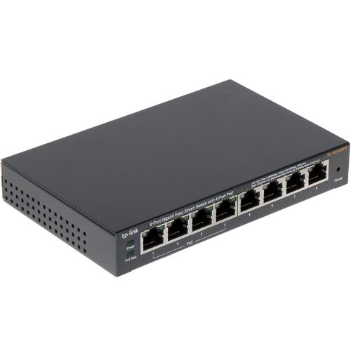 Switch TP-LINK TL-SG108PE Gigabit 8xRJ45 10 100 1000Mbps eSmart 4x PoE Desktop metalno kuciste slika 1