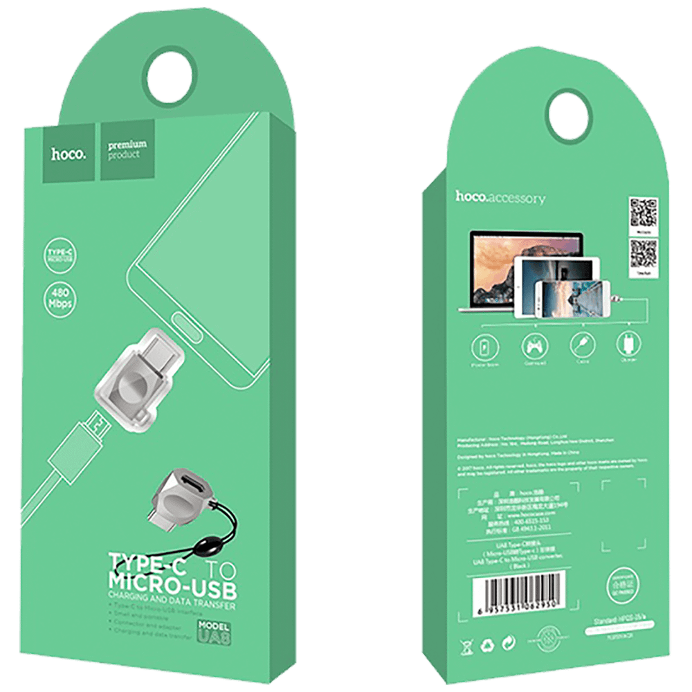 hoco. Adapter USB type C / Micro USB, OTG - UA8 Type C to Micro USB slika 2