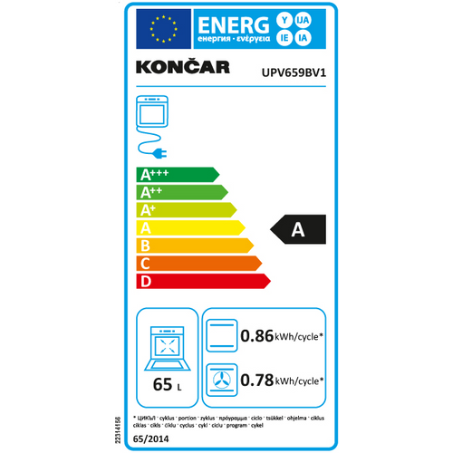 Končar pećnica UPV659BV1 slika 3