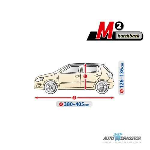 CERADA ZA AUTOMOBIL M2,VODOOTPORNA,OTPORNA NA UV ZRAKE,D 380-405CM,V 126-136CM slika 5