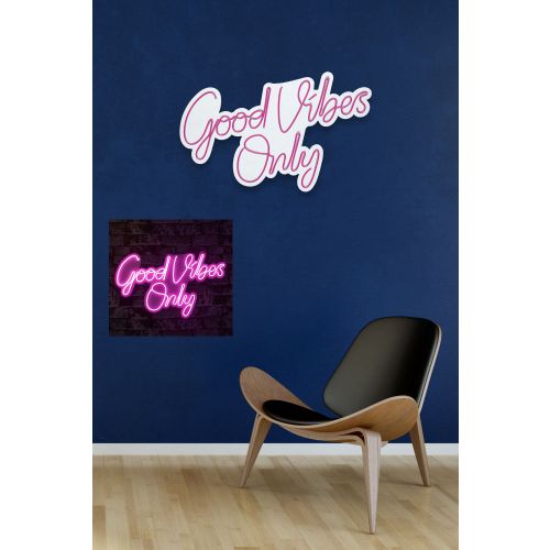 Wallity Good Vibes Only 2 - Dekorativna LED rasveta u roze boji slika 3