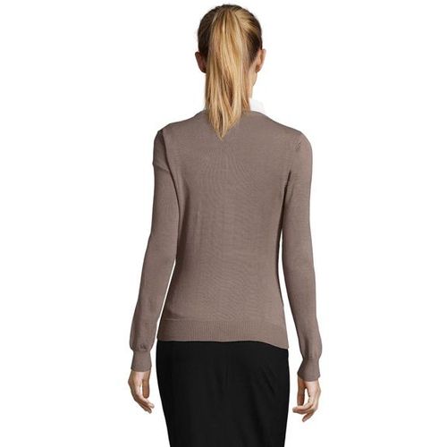 GALAXY WOMEN ženski džemper na V izrez - Siva, XL  slika 4