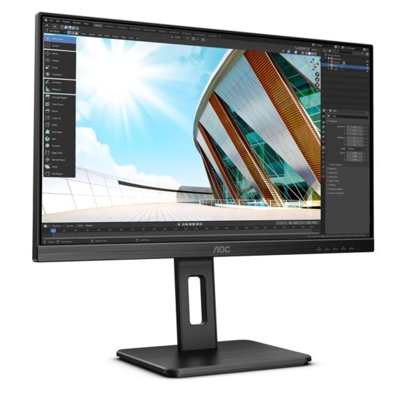 AOC Monitor AOC 23.8″ 24P2Q, IPS, FHD, 4ms, 75Hz, DP, HDMI, zvučnici image