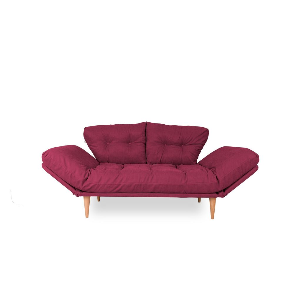 Nina Daybed - Tamno Crvena GR105 Trokrvni Sofa-Krevet slika 4