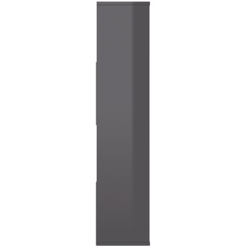 Sobna pregrada / ormarić sjajna siva 110x24x110 cm od iverice slika 56