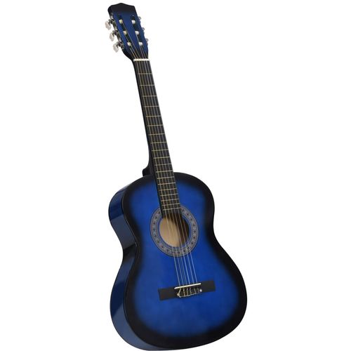 Klasična gitara za početnike s torbom plava 3/4 36 " slika 42