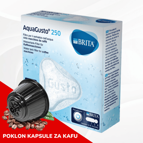BRITA  Filter Aqua gusto 250l - filtriranje vode za kafe aparate + Poklon slika 1