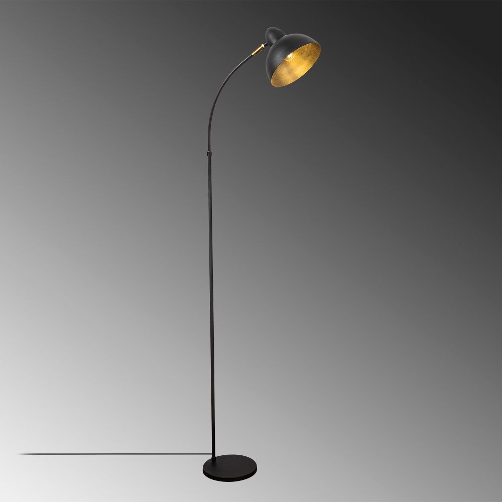 Varzan - Crna Antikna Podna Lampa 10855 slika 3