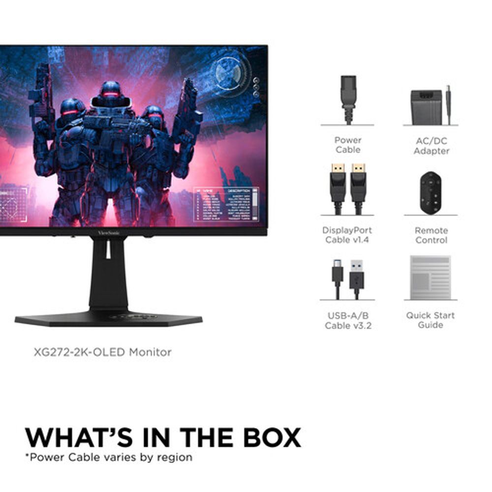 ViewSonic XG272-2K-OLED 27" 1440p 240 Hz OLED Gaming Monitor Bijeli slika 5