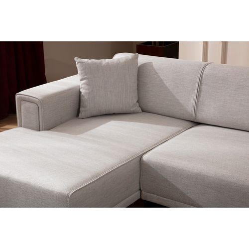 Ugaona Sofa- Krevet Horizon Left - Ecru Boja slika 3