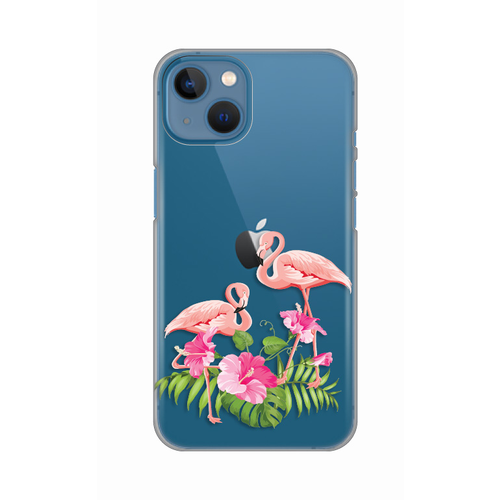 Torbica Silikonska Print Skin za iPhone 13 6.1 Flamingo slika 1