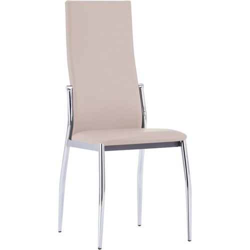 Blagovaonske stolice od umjetne kože 2 kom boja cappuccina slika 2