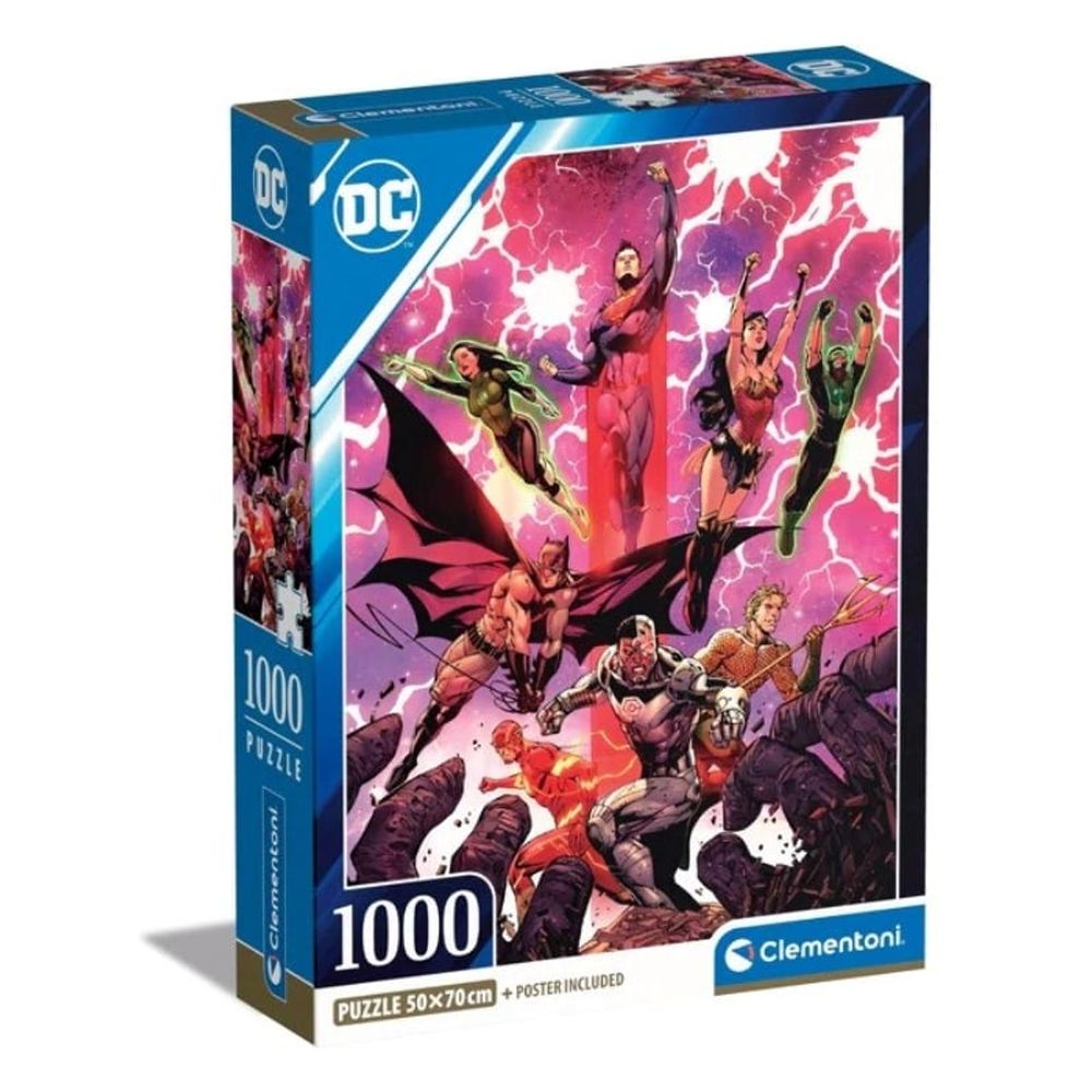 Clementoni CL39853 Puzzle DC Comics Liga Pravde 2, 1000kom slika 1