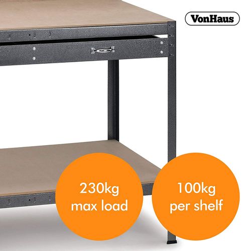 VonHaus workbench with connecting wall slika 4