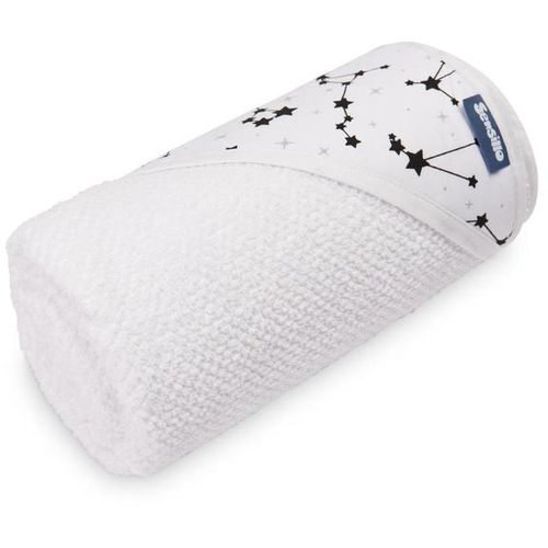 Sensillo dječji ručnik s kapuljačom 100x100cm, zviježđa bijeli slika 2